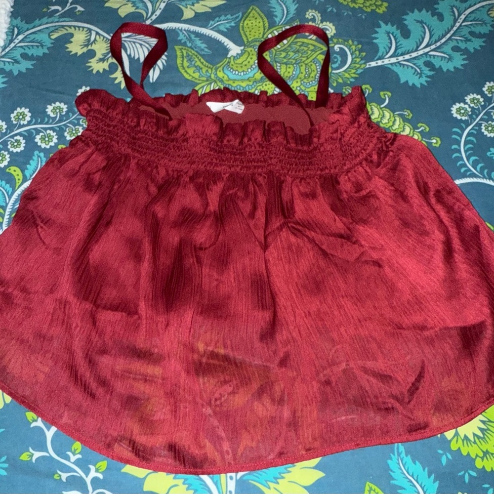 Red Sleeveless Top